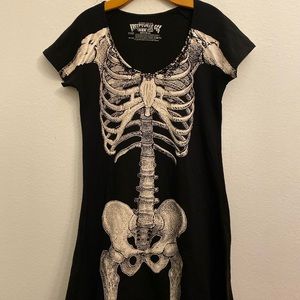 KREEPSVILLE T-SHIRT SKELETON COSTUME SIZE XXL